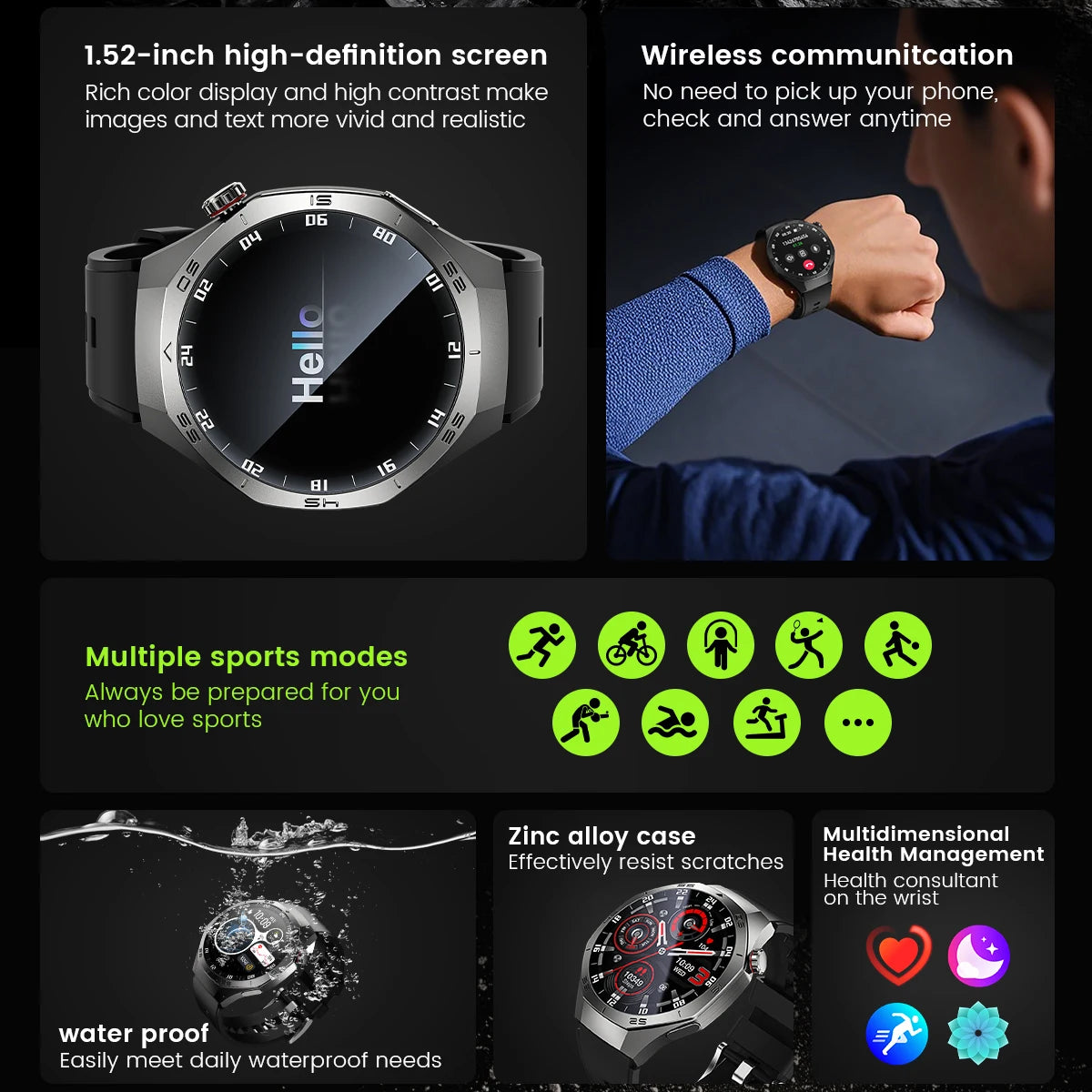 For iPhone & Android | 170+ Sports Modes | Long Battery Life