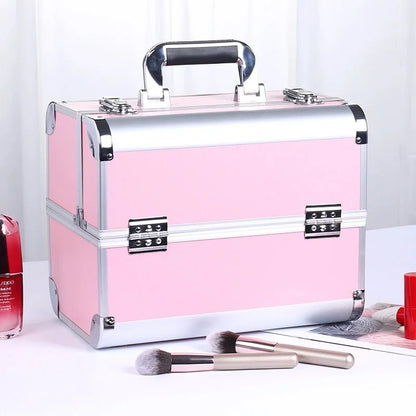 Aluminum Makeup Train Case