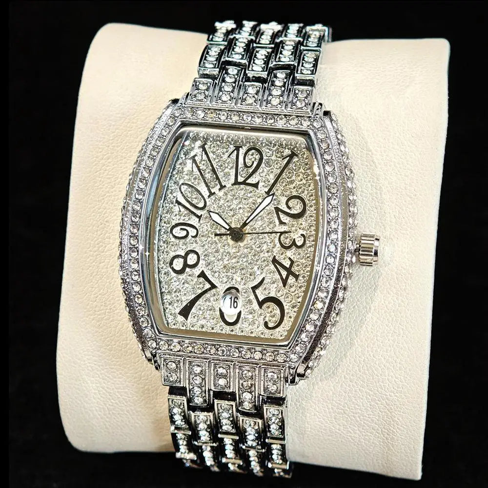 Shiny Diamond Tonneau Women’s Watch