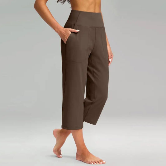 Women’s High Waist Wide-Leg Capris