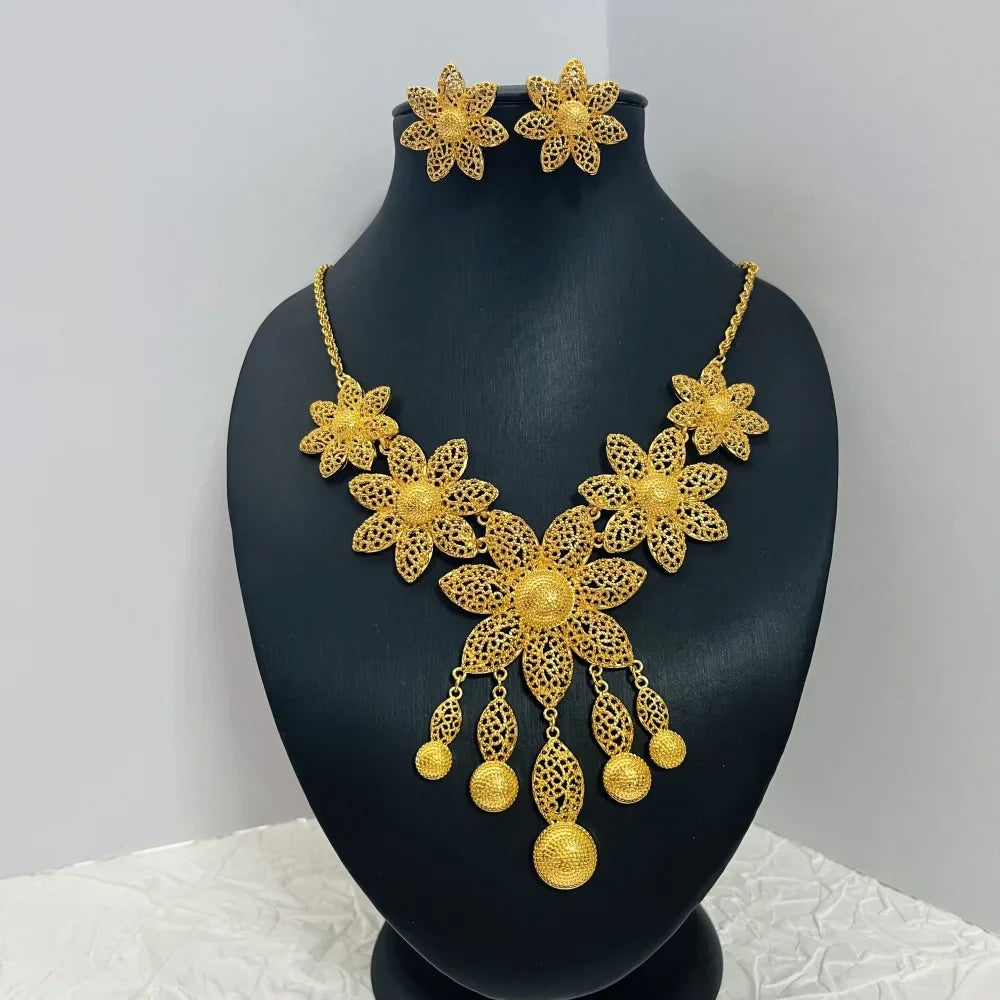 Dubai Gold Bridal Jewelry Set