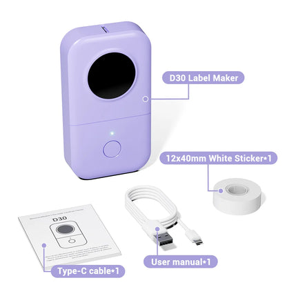 D30 🏷️ Portable Label Printer