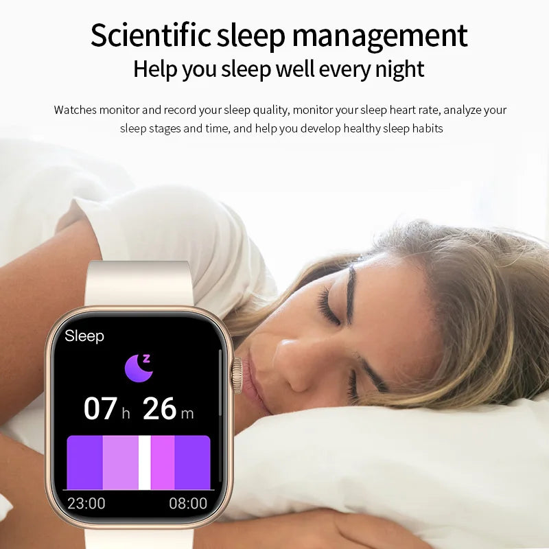 LIGE 2025 Smartwatch – Wireless Charging, Bluetooth Call, Fitness Tracker