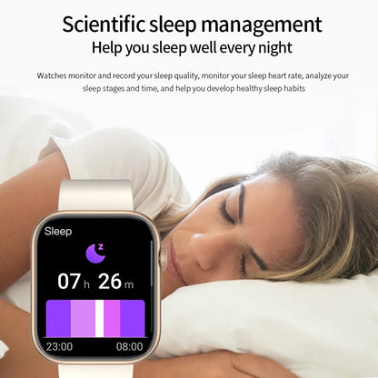 LIGE 2025 Smartwatch – Wireless Charging, Bluetooth Call, Fitness Tracker