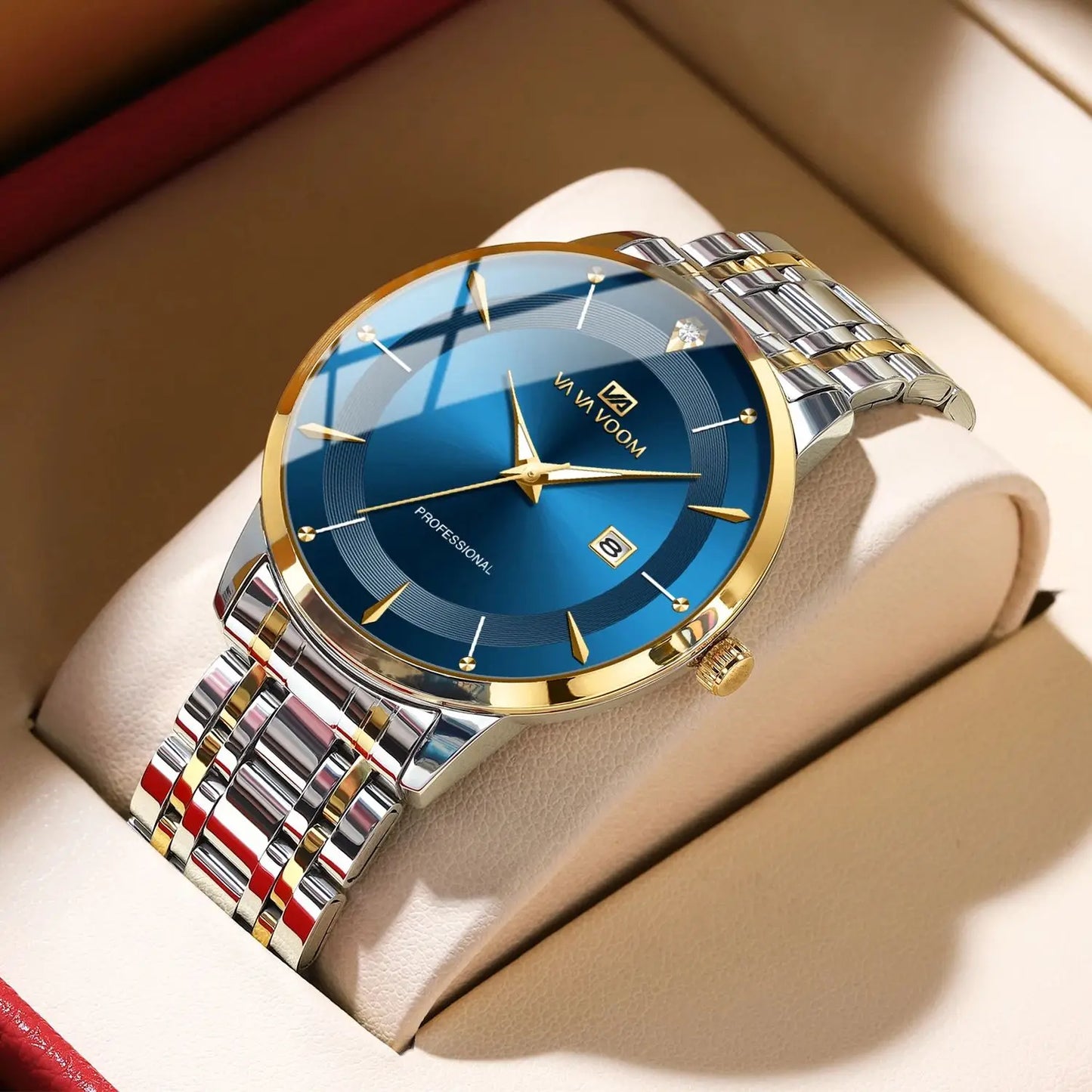 Luxury Rhinestone Men’s Watch