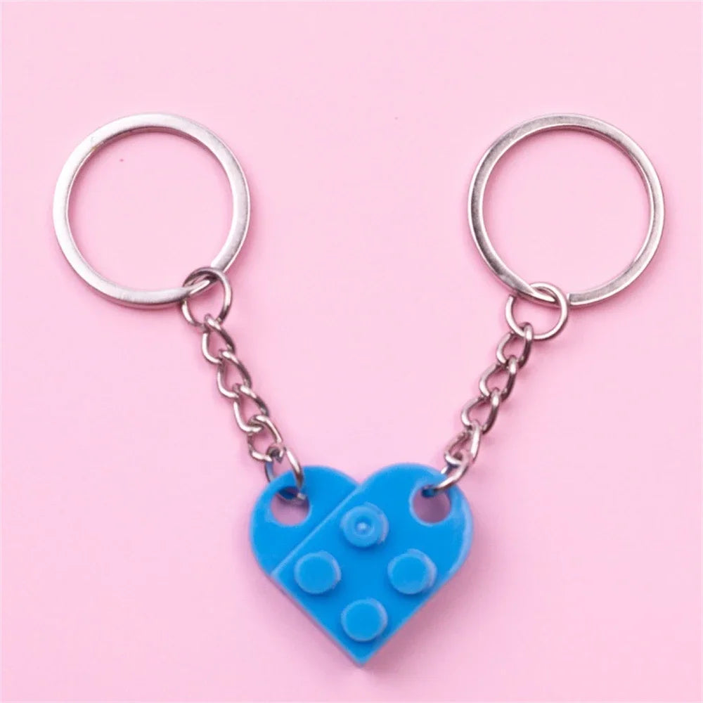Couples Brick Keychain Set