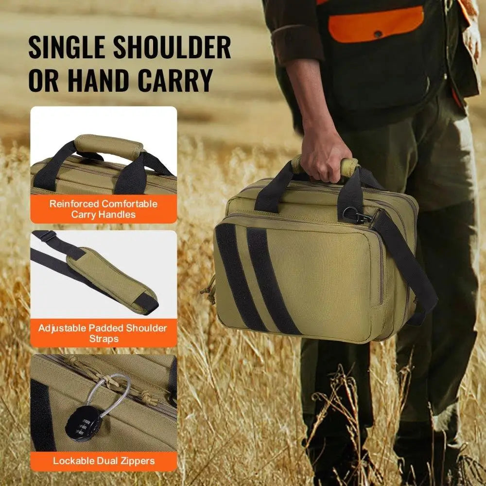 Tactical Range Bag with Pistol Storage