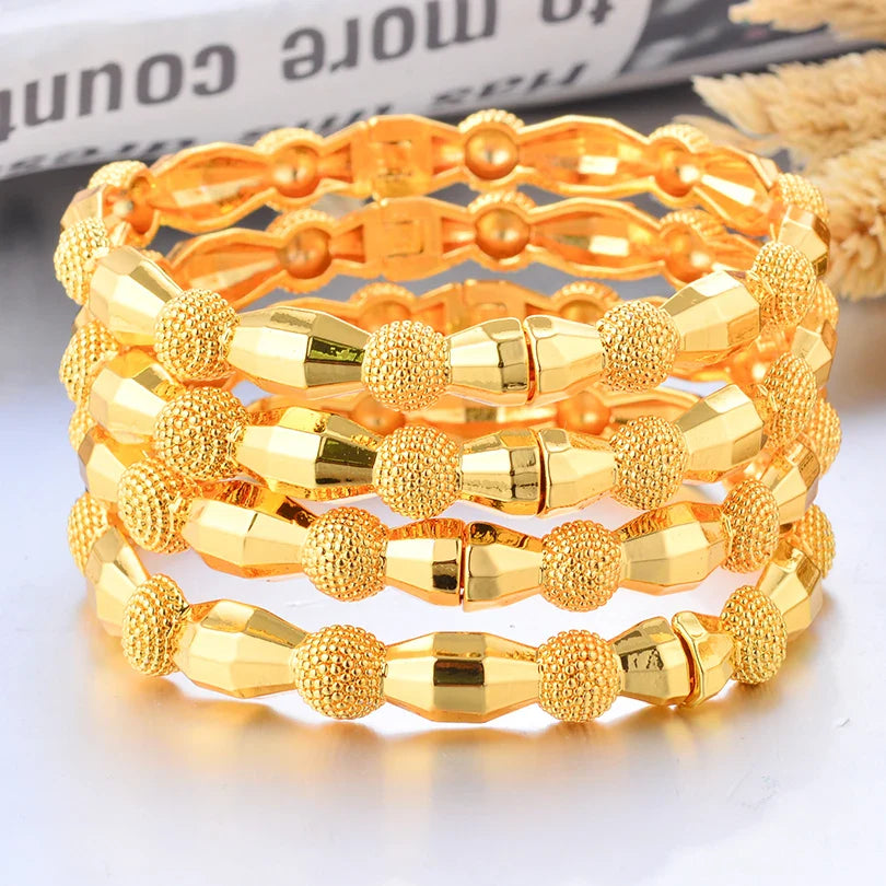 Gold Plated Bridal Bangle Bracelet