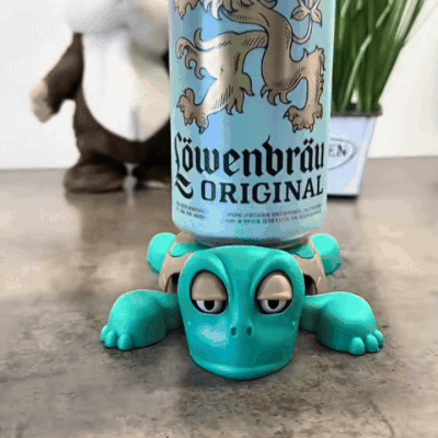 Panicked Turtle Cup Coaster