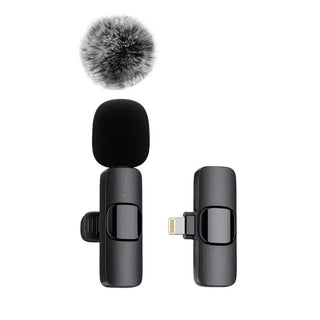 The single mini mobile phone microphone set with a iOS plug