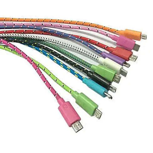 MICRO USB 10ft Braided Nylon Super Strong